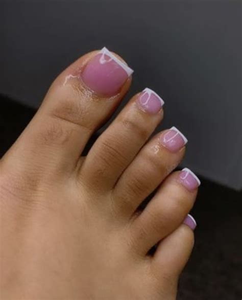 Acrylic Toe Nails French Tip A Trendy Nail Art In 2023
