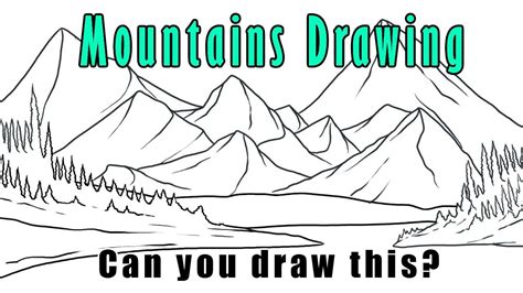 How To Draw Mountains For Beginners Easy Mountain Drawing Step By