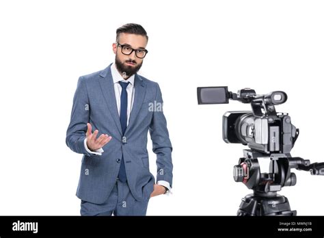 News Studio Reporter High Resolution Stock Photography And Images Alamy