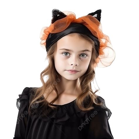 Conceptual Portrait Of Charming Young Girl In Halloween Costume