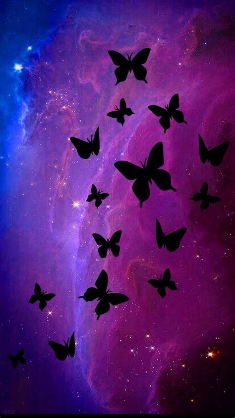 Aesthetic Purple Butterfly Wallpapers Wallpaper Cave