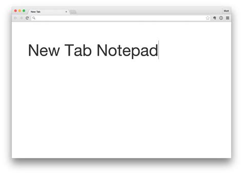 New Tab Notepad