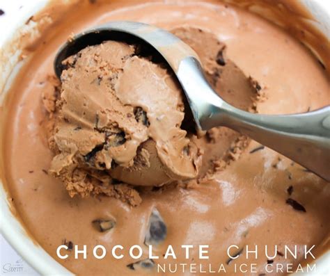Chocolate Chunk Nutella Ice Cream Dash Of Sanity