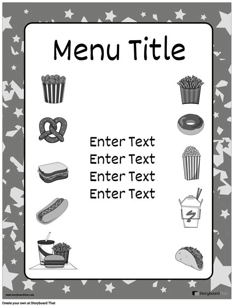 Free Menu Templates — Create A Printable Menu Online