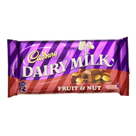Spread on a large foil. B&M Cadbury Dairy Milk Fruit & Nut 200g - 248142 | B&M