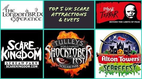 Top 5 Uk Scare Attractions And Events Youtube