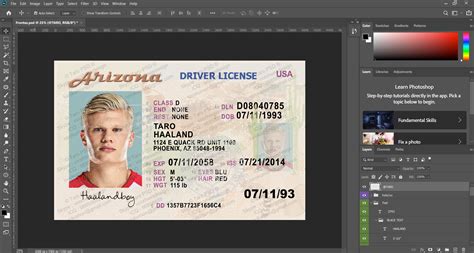 Arizona Drivers License Psd Template In 2021 Drivers License Psd