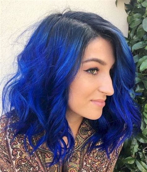 31 Awesome Blue Hair Colors For Short Hair 2018 Indigo Hair Bright