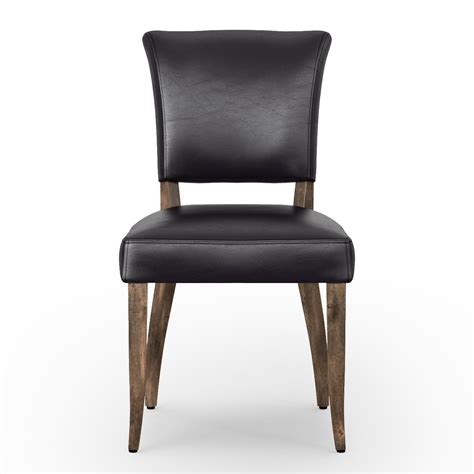 Mimi Dining Chair Rider Blackweathered Leather Dining Chairs Dining