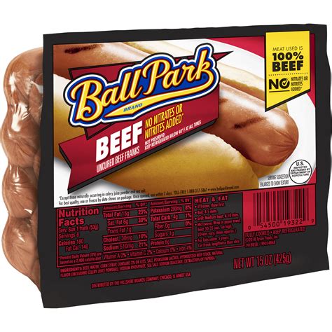 Ball Park Franks Nutritional Value - Nutrition Pics