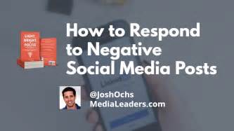 how to respond to negative social media posts youtube