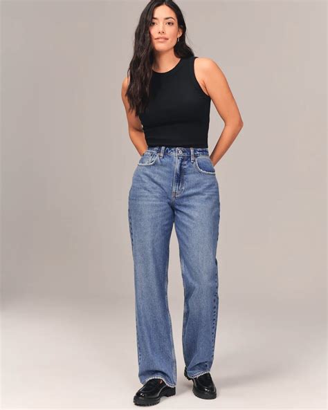 Abercrombie And Fitch Curve Love High Rise Loose Jean How To Make Jeans