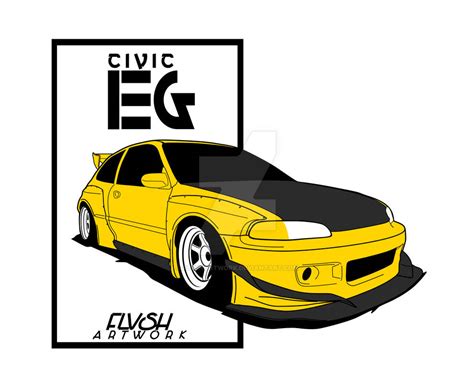 Honda Civic By Flvshartwork On Deviantart