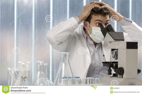 Young Scientist Discovering Something Royalty Free Stock Photography