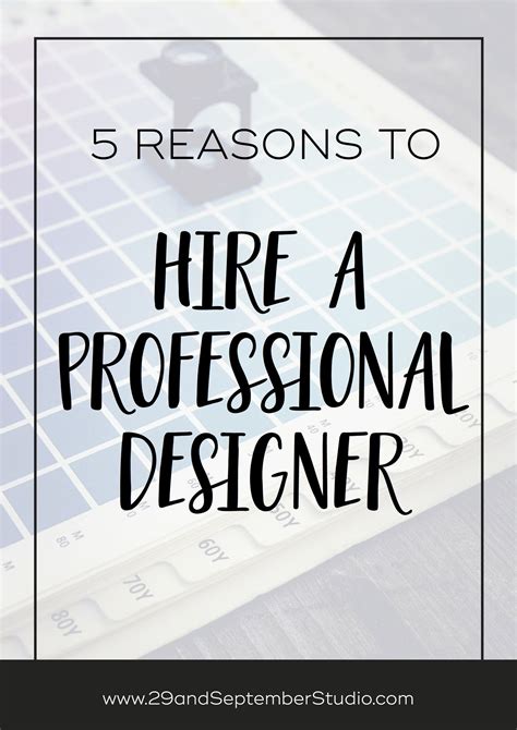 5 Reasons Why You Should Hire A Professional Designer — The Fashion