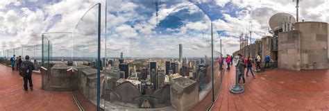 The rockefeller center observation deck, atop the historic 30 rock building, offers spectacular views of midtown landmarks, including the empire state building and central park. Rockefeller Center, Observation Deck, NY 360 Panorama ...
