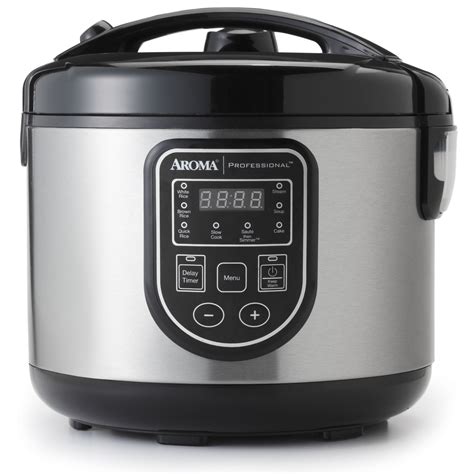 Aroma 16 Cup Cooked Digital Rice Cooker Slow Cooker And Food Steamer Arc 988sb