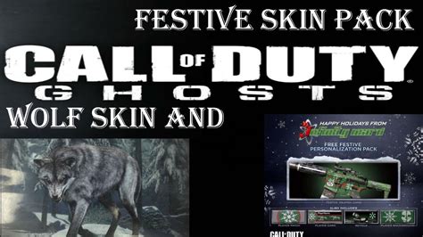 Call Of Duty Ghosts Wolf Skin And Festive Skin Pack Youtube