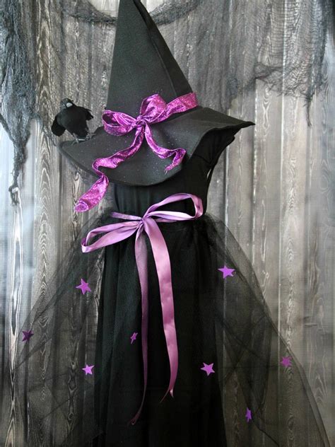 How To Make An Upcycled Halloween Witch Costume With Hat For Kids How
