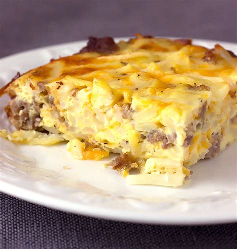 Click here to pin this for later. Sausage Hash Brown Breakfast Casserole - Amanda's Easy Recipes