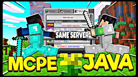 Minecraft Bedrock Java Crossplay Java Bedrock Server Free Youtube