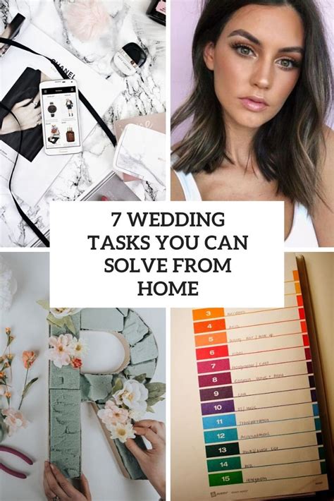 7 Wedding Tasks You Can Solve From Home Weddingomania