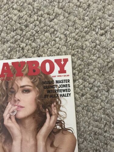 Playboy July Sharon Stone Cover Star Pictorial Quincy Jones Alex Haley Ebay