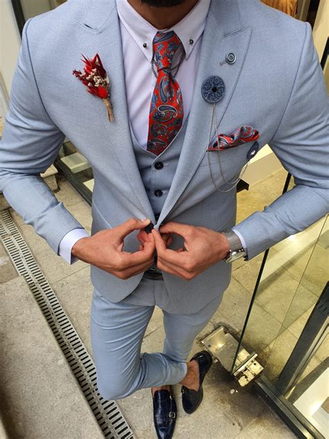 Marc Slim Fit Suit Vest Blue Bojoni