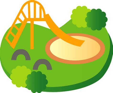 Playground Slide In A Park Clipart Free Download Transparent Png