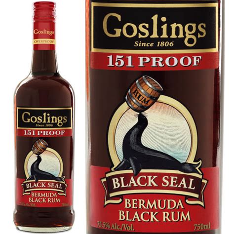 Goslings Rum Black Seal 151 Proof 750ml Stop And Shop Liquor