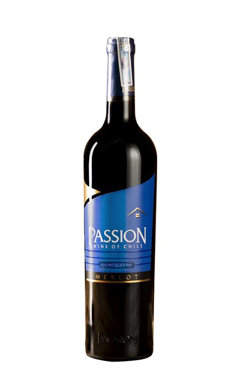 Passion Red Wine Merlot 750ml 135 Passion Wine Of Chile