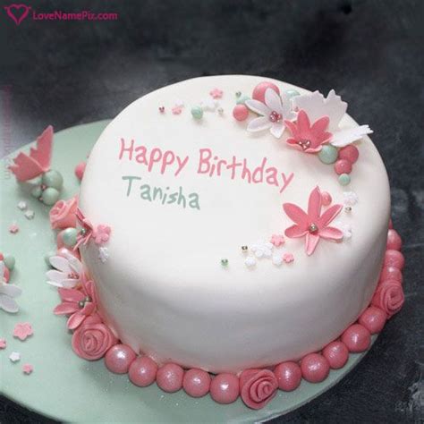 Tanisha Name Birthday Cake Birthday Card Message
