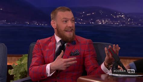 conor mcgregor makes an appearance on tbs s conan conor promotes in fight ufc 196 against