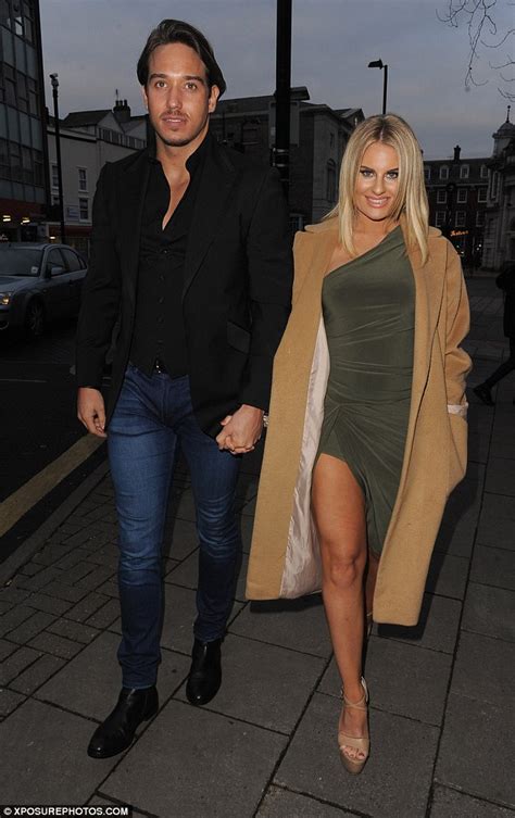 towie s danielle armstrong showcases her toned legs in thigh split