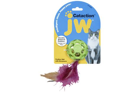 Jw Cataction Feather Ball Met Bel Online Kopen → Dierencompleetnl