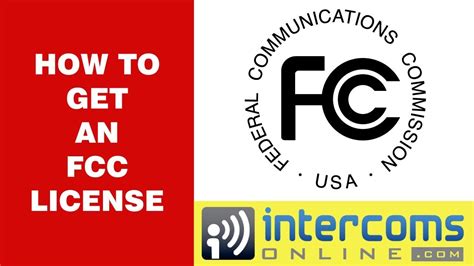 how to get and fcc license for two way radios 888 298 9489 youtube