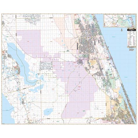 Flagler FL Wall Map Shop City County Maps