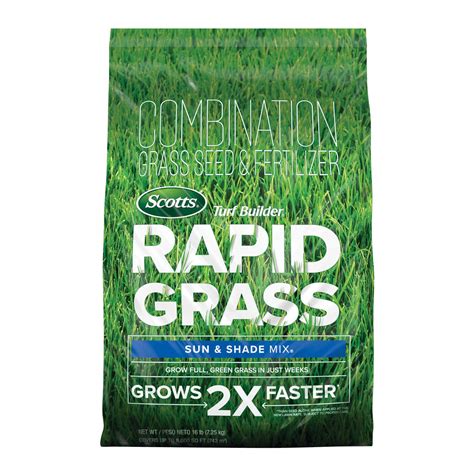 Buy Scotts Turf Builder Rapid Grass Grass Seed Sun And Shade Mix For