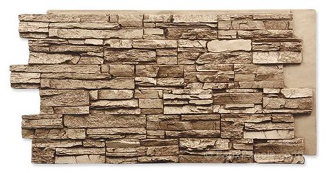 Norwich Colorado Stacked Stone Taffy Beige Panel Faux Stone Walls