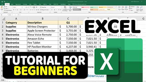 Excel Tutorial For Beginners Youtube