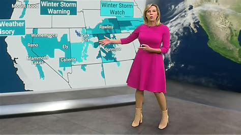 Jacqui Jeras The Weather Channel 120821 Pink Dress Profile View
