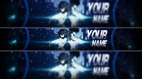 Free Anime Youtube Banner Template36 Photoshop Tutorial Youtube
