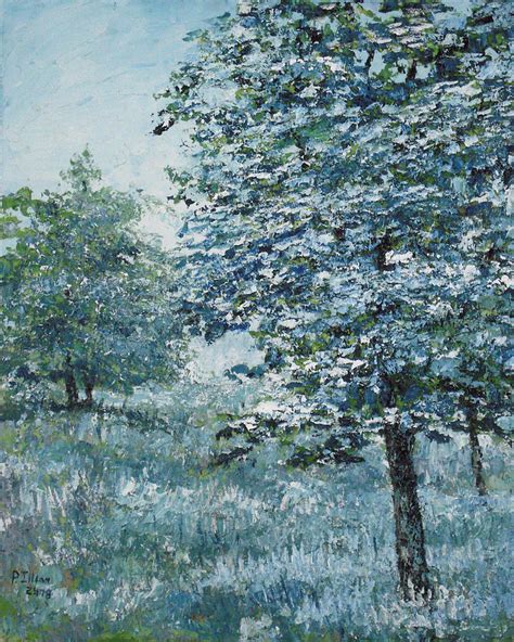 Blue Trees Painting By Paul Illian Fine Art America