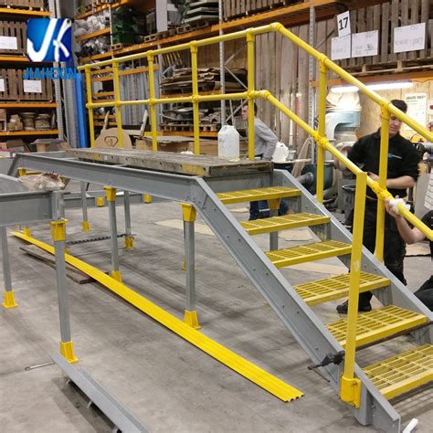 Structural Steel Fabrication Working Platform With Steel Staircase