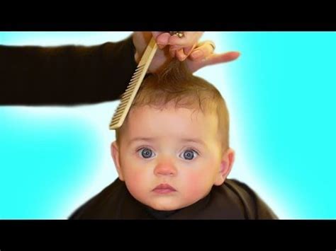 Preschooler boy gets haircut at home. First Hair Cut (The Baby Book) - YouTube