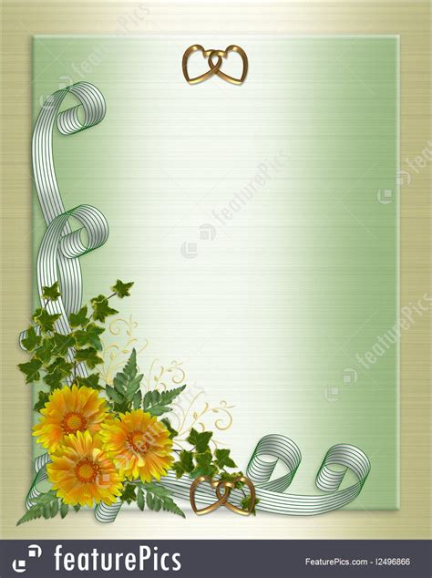 If you want to diy wedding invitation templates with your picture, then the content below will give a helping hand. Templates: Wedding Invitation Yellow Flowers - Stock ...