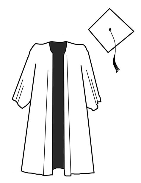 Printable Graduation Gown Pattern Celebrate Your Students Success In