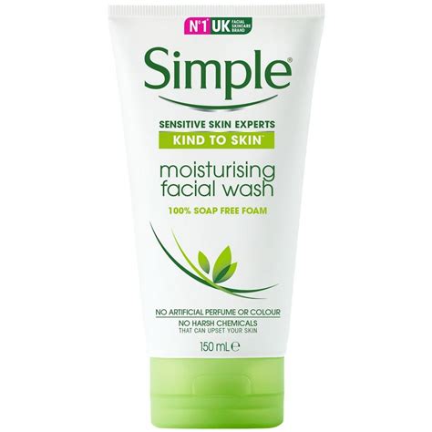 Simple Moisturizing Facial Wash 100 Soap Free 150ml