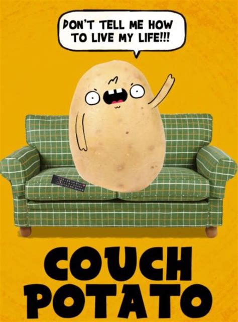 Potato Couch Potato Book Humor Movie Art I Laughed Tv Series