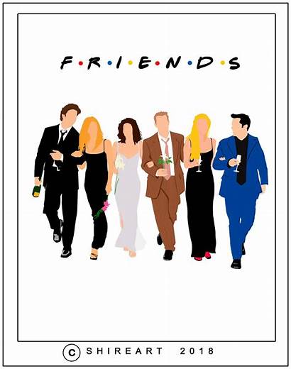 Friends Tv Poster Quotes Series Minimalist Reunion